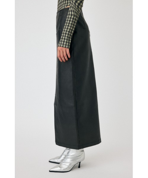 MOUSSY（マウジー）の「AGED F/LEATHER スカート（スカート・レディース・ブラック・0/1/2）」の6枚目の写真