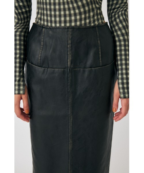 MOUSSY（マウジー）の「AGED F/LEATHER スカート（スカート・レディース・ブラック・0/1/2）」の8枚目の写真