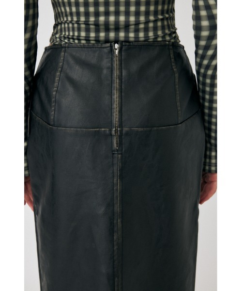 MOUSSY（マウジー）の「AGED F/LEATHER スカート（スカート・レディース・ブラック・0/1/2）」の9枚目の写真