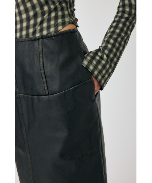 MOUSSY（マウジー）の「AGED F/LEATHER スカート（スカート・レディース・ブラック・0/1/2）」の10枚目の写真