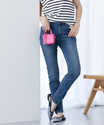 高身長 すごのびストレッチデニムストレートパンツ(股下82cm) (トールサイズ)