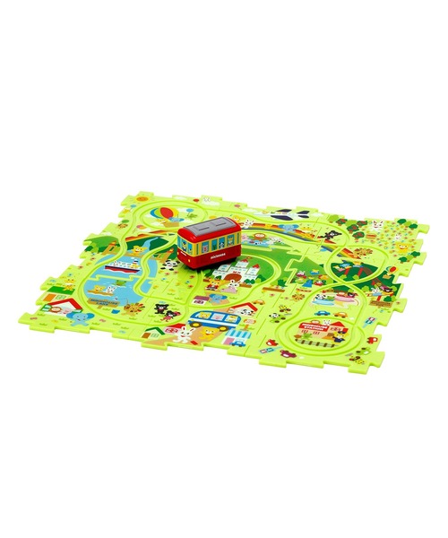 MIKI HOUSE(ミキハウス)の「パズル電動トレイン(おもちゃ・キッズ・レッド・ONE SIZE)」の4枚目の写真