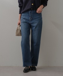 Pal collection | 【美脚見え】ハイウエストストレートデニム(デニムパンツ)