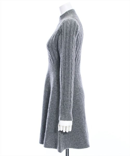 clear（クリア）の「ケーブルミニニットワンピース≪STAY MOTION≫（ワンピース・レディース・ブラウン/ブラック/チャコールグレー・F）」の13枚目の写真