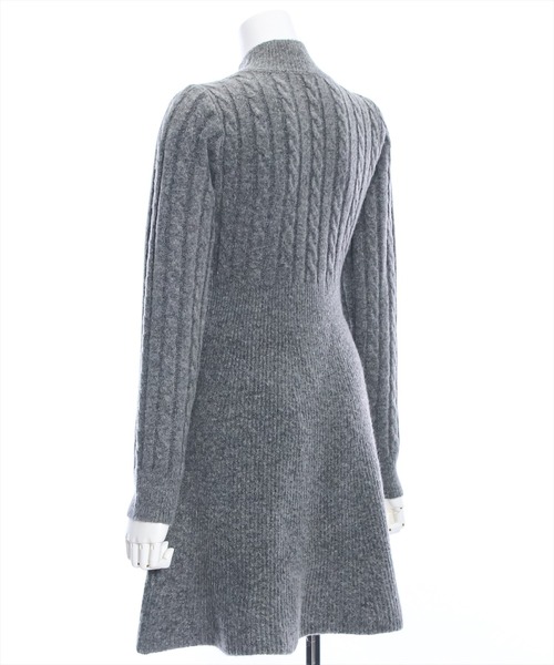 clear（クリア）の「ケーブルミニニットワンピース≪STAY MOTION≫（ワンピース・レディース・ブラウン/ブラック/チャコールグレー・F）」の14枚目の写真