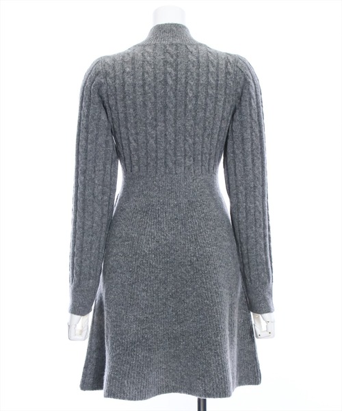 clear（クリア）の「ケーブルミニニットワンピース≪STAY MOTION≫（ワンピース・レディース・ブラウン/ブラック/チャコールグレー・F）」の15枚目の写真