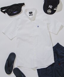 BEAMS | BEAMS / ワンポイント ストレッチ ボタンダウン シャツ 24SS(シャツ/ブラウス)