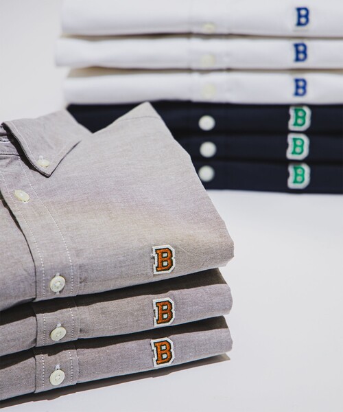 BEAMS（ビームス）の「BEAMS / ワンポイント ストレッチ ボタンダウン シャツ 24SS（シャツ/ブラウス・メンズ・ブラウン/ホワイト/ネイビー・S/XL/L/M）」の4枚目の写真