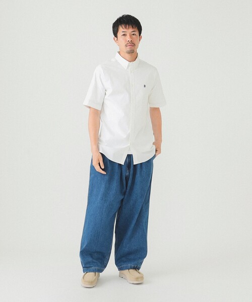 BEAMS（ビームス）の「BEAMS / ワンポイント ストレッチ ボタンダウン シャツ 24SS（シャツ/ブラウス・メンズ・ブラウン/ホワイト/ネイビー・S/XL/L/M）」の6枚目の写真