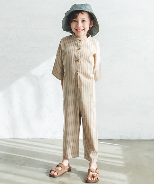 pairmanon（ペアマノン）の「日除け付きキャップ（キャップ・キッズ・ベージュ/カーキ・FREE）」の6枚目の写真