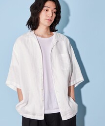 CITEN | ＜CITEN＞リネン オープンカラー シャツ(シャツ/ブラウス)
