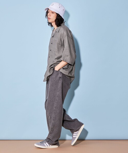 CITEN（シテン）の「＜CITEN＞リネン オープンカラー シャツ（シャツ/ブラウス・メンズ・ブラック/ダークグレー/ホワイト・L/M）」の15枚目の写真