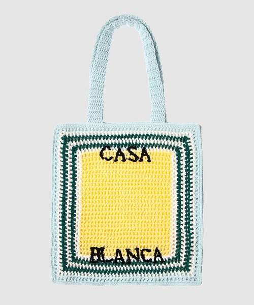 Casablanca（カサブランカ）の「KNIT Cotton Crochet Bag（トートバッグ・メンズ・マルチ/グリーン系その他・ONE SIZE）」の3枚目の写真