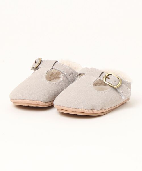 aimoha(アイモハ)の「【aimoha-KIDS-】子供服 コントラストレザーバレリーナシューズ(バレエシューズ・キッズ・チョコ/グリーン/グレー・SMALL/MEDIUM/LARGE)」の6枚目の写真