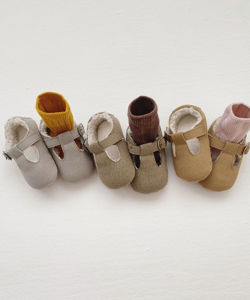 aimoha(アイモハ)の「【aimoha-KIDS-】子供服 コントラストレザーバレリーナシューズ(バレエシューズ・キッズ・チョコ/グリーン/グレー・SMALL/MEDIUM/LARGE)」の13枚目の写真