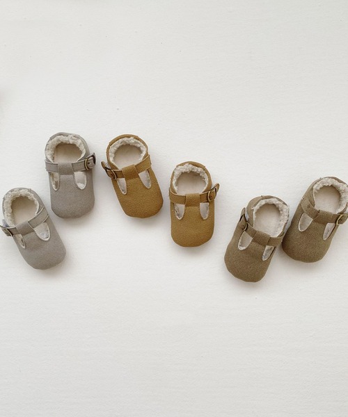 aimoha(アイモハ)の「【aimoha-KIDS-】子供服 コントラストレザーバレリーナシューズ(バレエシューズ・キッズ・チョコ/グリーン/グレー・SMALL/MEDIUM/LARGE)」の8枚目の写真
