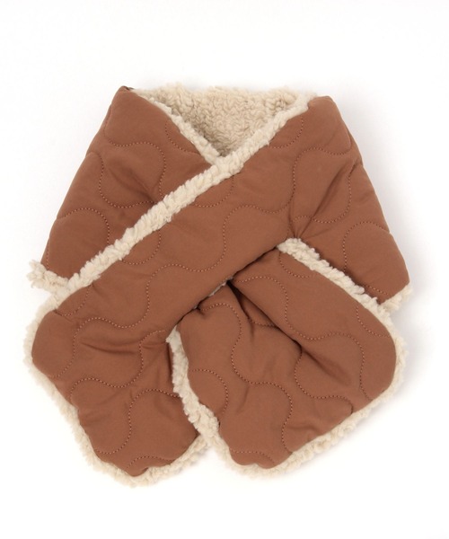 studio CLIP(スタディオクリップ)の「キルトボアマフラー(ストール/ショール・レディース・ブラウン系その他/アイボリー/カーキ・FREE)」の8枚目の写真