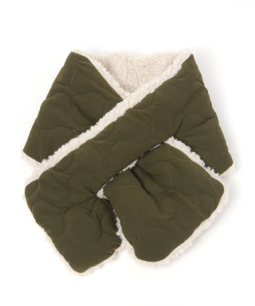 studio CLIP(スタディオクリップ)の「キルトボアマフラー(ストール/ショール・レディース・ブラウン系その他/アイボリー/カーキ・FREE)」の9枚目の写真