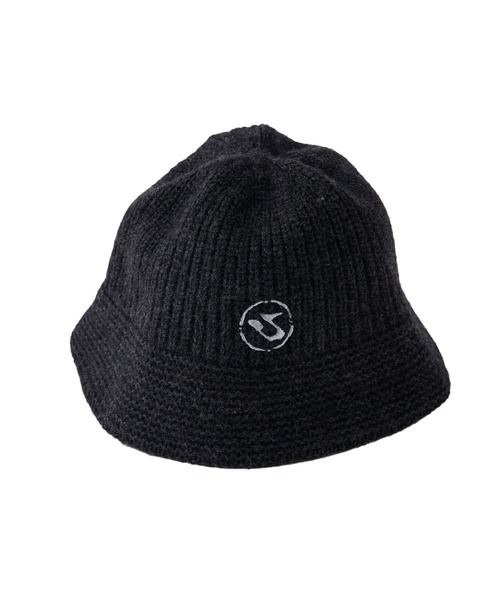 WHO'S WHO gallery（フーズフーギャラリー）の「【KOOKY'N/クーキー】BRONXニットバケハ（ハット・レディース・チャコールグレー/ブラック・FREE）」の8枚目の写真