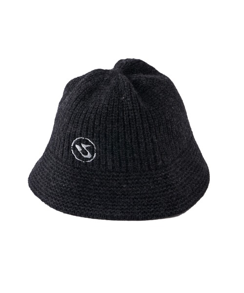 WHO'S WHO gallery（フーズフーギャラリー）の「【KOOKY'N/クーキー】BRONXニットバケハ（ハット・レディース・チャコールグレー/ブラック・FREE）」の7枚目の写真