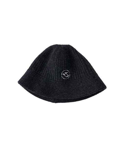 WHO'S WHO gallery（フーズフーギャラリー）の「【KOOKY'N/クーキー】BRONXニットバケハ（ハット・レディース・チャコールグレー/ブラック・FREE）」の12枚目の写真