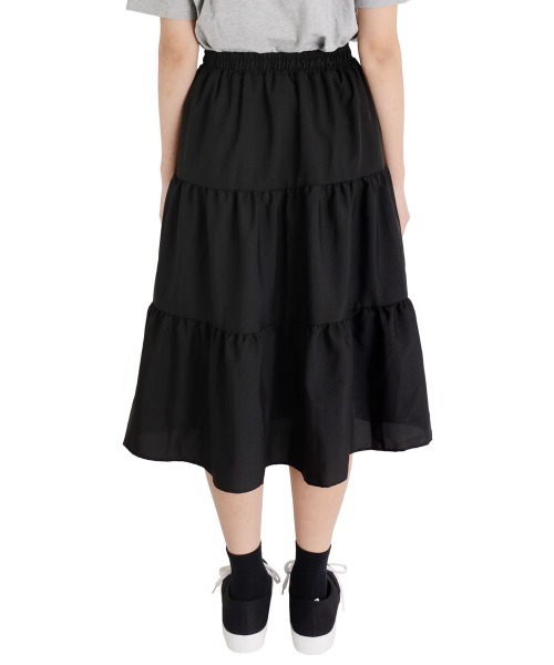 urge:(アージコロン )の「【URGE:】フレア ミモレ丈 ロングスカート(スカート・レディース・ホワイト/ブラック・SMALL/LARGE/X-LARGE/MEDIUM)」の10枚目の写真