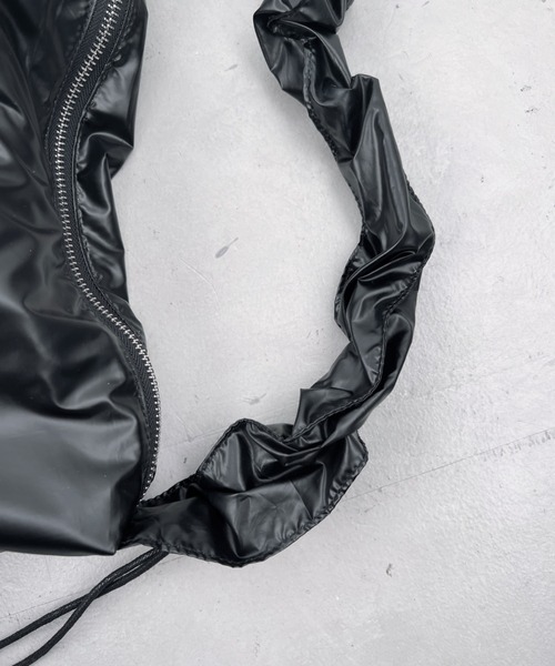 セール】ドロスト付きくしゅくしゅハンドルショルダーバッグ