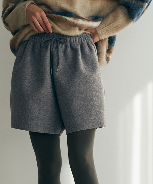 WOOL TOUCH SHORT PANTS（その他パンツ）｜marjour（マージュール） 6,776円