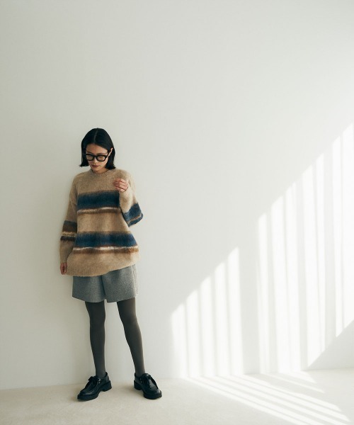 marjour（マージュール）の「WOOL TOUCH SHORT PANTS（その他パンツ・レディース・グレー/カーキブラウン・M）」の10枚目の写真