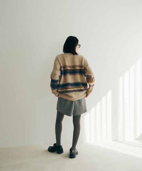 marjour（マージュール）の「WOOL TOUCH SHORT PANTS（その他パンツ・レディース・グレー/カーキブラウン・M）」の11枚目の写真