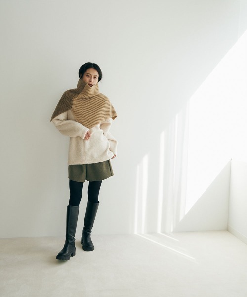 marjour（マージュール）の「WOOL TOUCH SHORT PANTS（その他パンツ・レディース・グレー/カーキブラウン・M）」の22枚目の写真