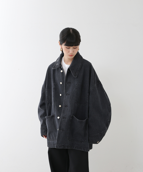 UNFOLLOW(アンフォロー)の「【FOLL / フォル】cocoon denim wardrobe blouson(その他アウター・メンズ・ブラック・FREE)」の15枚目の写真