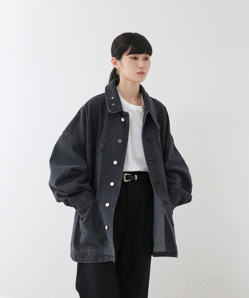 UNFOLLOW(アンフォロー)の「【FOLL / フォル】cocoon denim wardrobe blouson(その他アウター・メンズ・ブラック・FREE)」の16枚目の写真