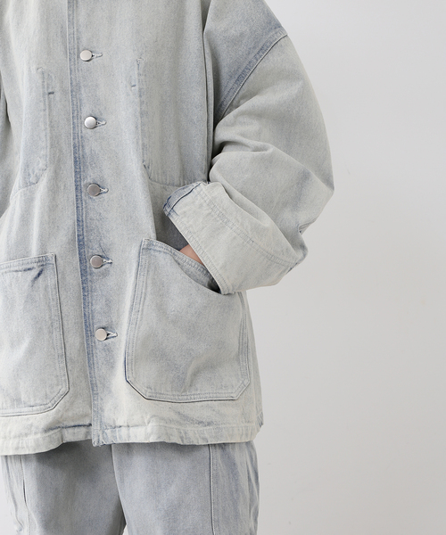 UNFOLLOW(アンフォロー)の「【FOLL / フォル】cocoon denim wardrobe blouson(その他アウター・メンズ・ブラック・FREE)」の2枚目の写真
