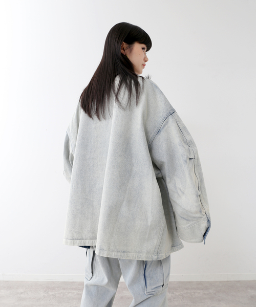 UNFOLLOW(アンフォロー)の「【FOLL / フォル】cocoon denim wardrobe blouson(その他アウター・メンズ・ブラック・FREE)」の4枚目の写真