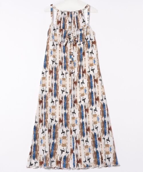 チチカカ（チチカカ）の「アートペイントプリーツワンピース（ワンピース・レディース・ホワイト/ブラック・FREE）」の9枚目の写真