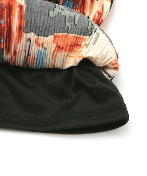 チチカカ（チチカカ）の「アートペイントプリーツワンピース（ワンピース・レディース・ホワイト/ブラック・FREE）」の16枚目の写真