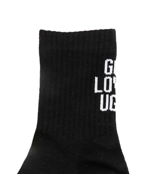 GYDA(ジェイダ)の「GOD LOVES UGLYソックス(ソックス/靴下・レディース・ブラック/オフホワイト・FREE)」の16枚目の写真