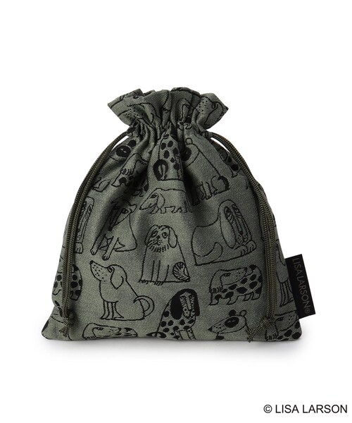 one'sterrace（ワンズテラス）の「LISA LARSON リサ・ラーソン 巾着（その他・レディース・グリーン系その他6/ダークブラウン系8・99）」の2枚目の写真