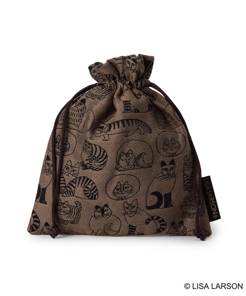 one'sterrace（ワンズテラス）の「LISA LARSON リサ・ラーソン 巾着（その他・レディース・グリーン系その他6/ダークブラウン系8・99）」の3枚目の写真