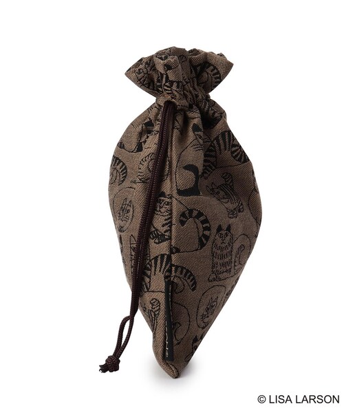 one'sterrace（ワンズテラス）の「LISA LARSON リサ・ラーソン 巾着（その他・レディース・グリーン系その他6/ダークブラウン系8・99）」の4枚目の写真