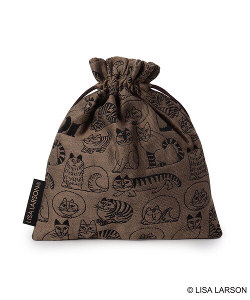 one'sterrace（ワンズテラス）の「LISA LARSON リサ・ラーソン 巾着（その他・レディース・グリーン系その他6/ダークブラウン系8・99）」の5枚目の写真