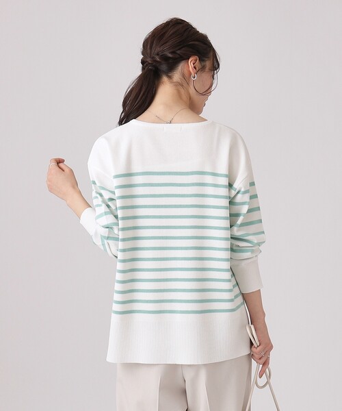 DRESKIP(ドレスキップ)の「◆【洗える】なめらかタッチ クルーネックニット(ニット/セーター・レディース・ブルー/ベージュ系その他2/ブラック系2/グリーン系3/ライトオレンジ系/イエロー系その他・02/03/04)」の13枚目の写真