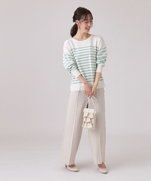 DRESKIP(ドレスキップ)の「◆【洗える】なめらかタッチ クルーネックニット(ニット/セーター・レディース・ブルー/ベージュ系その他2/ブラック系2/グリーン系3/ライトオレンジ系/イエロー系その他・02/03/04)」の14枚目の写真