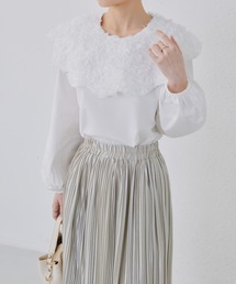 very brain 新品ホワイトパフスリーブトップス ブラウス very brain 新品ホワイトパフスリーブトップス ブラウス