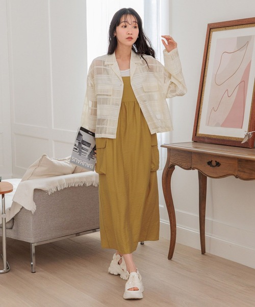 LOWRYS FARM（ローリーズファーム）の「レース２ＷＡＹカイキンシャツＬＳ　 102235（シャツ/ブラウス・レディース・ベージュ/アイボリー/ブラック・SHORT/LONG）」の14枚目の写真