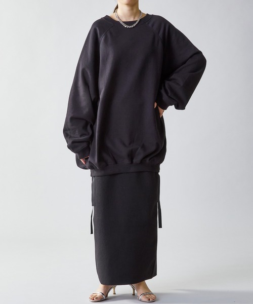 COGTHEBIGSMOKE ALICE SWEATSHIRT リネン ブラック 予約・WEB限定】＜COGTHEBIGSMOKE (コグ ザ ビッグ スモーク