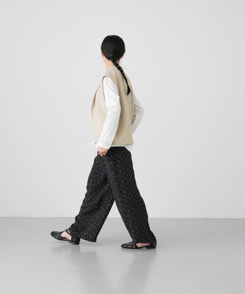 k*i様 BOGGI ミラノ：グレー washable wool イージーパンツ marka - TUMBLED WOOL TROPICAL COCOON WIDE EASY PANTS