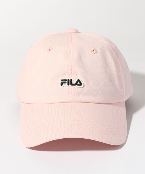 FILA(フィラ)の「【FILA/フィラ】FLW FELT LOGO 6P CAP/ロゴ刺繍ツイル6パネルキャップ(キャップ・メンズ・ホワイト/ブラック/ピンク/ベージュ・FREE)」の4枚目の写真