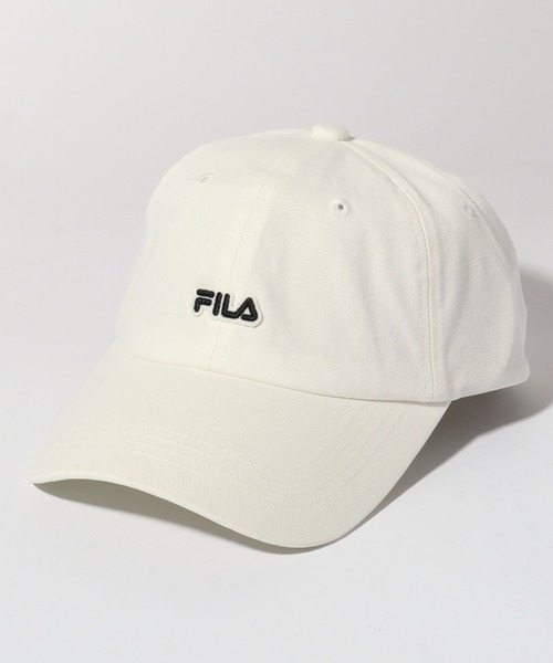 FILA(フィラ)の「【FILA/フィラ】FLW FELT LOGO 6P CAP/ロゴ刺繍ツイル6パネルキャップ(キャップ・メンズ・ホワイト/ブラック/ピンク/ベージュ・FREE)」の9枚目の写真
